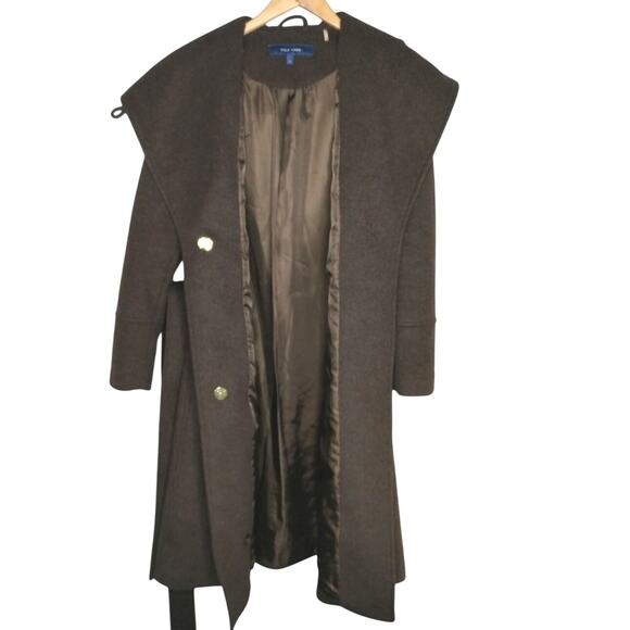 Cole Haan Brown Belted Coat - Picture 7 of 8